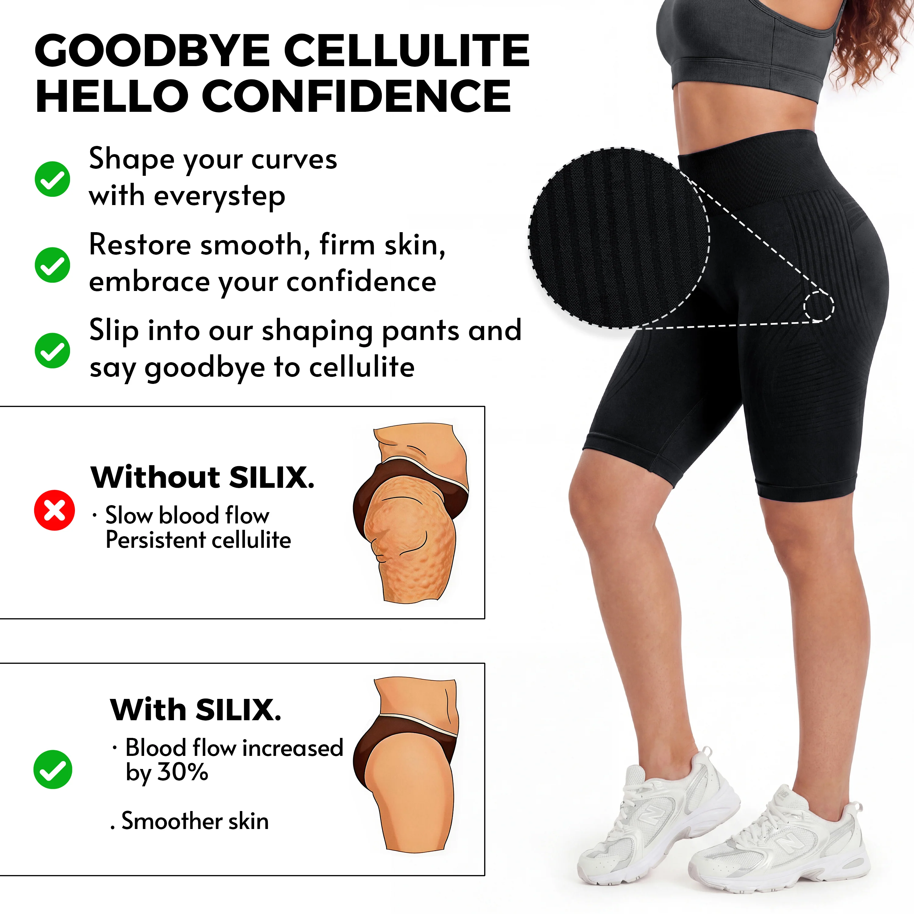 3D Anti-Cellulite Short Leggings - Image 9