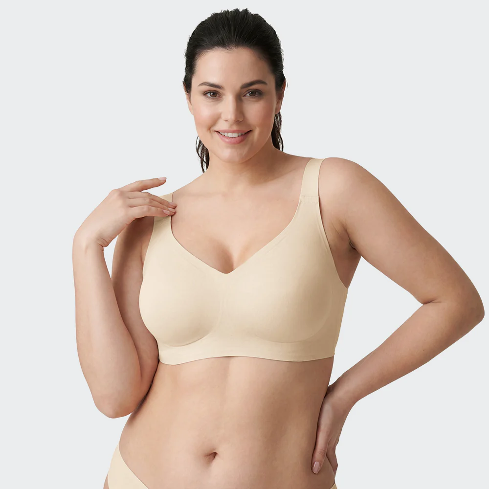 Buttery Soft Seamless Bra, 360° Jelly Support Full Coverage Bra for Fuller Bust - Image 11