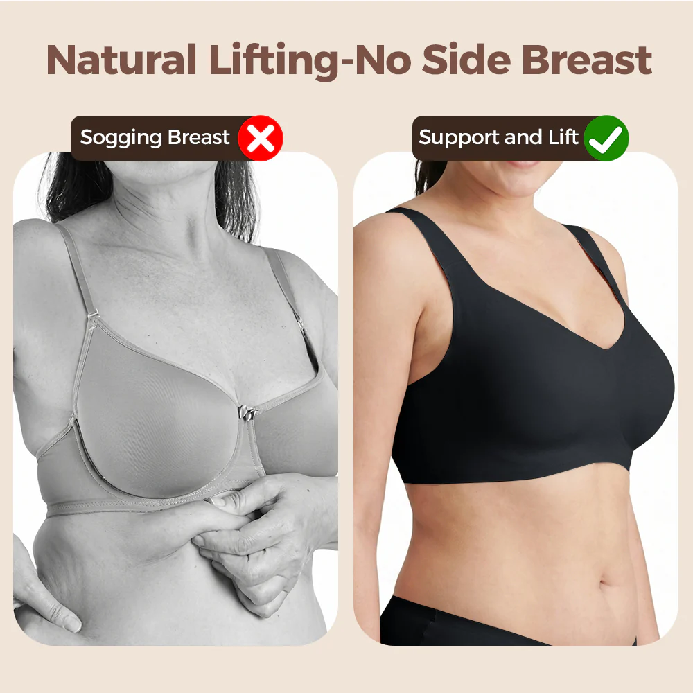 Buttery Soft Seamless Bra, 360° Jelly Support Full Coverage Bra for Fuller Bust - Image 7